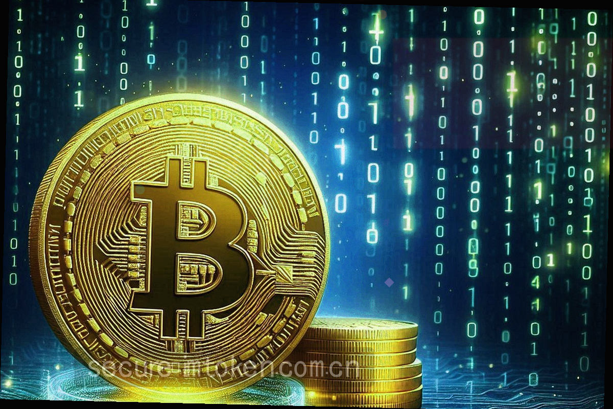 两台设备轮廓之间以虚线路径连接的抽象图形，路径中点有一个发光节点